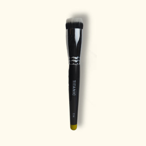 Titanic Brush Co. | No. 114 - Large Short-Haired Round Duo-Fibre Stipple Brush // SFX