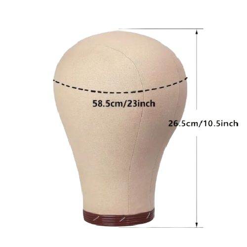 23 Inch Cork Wig Block Head / Manikin Head