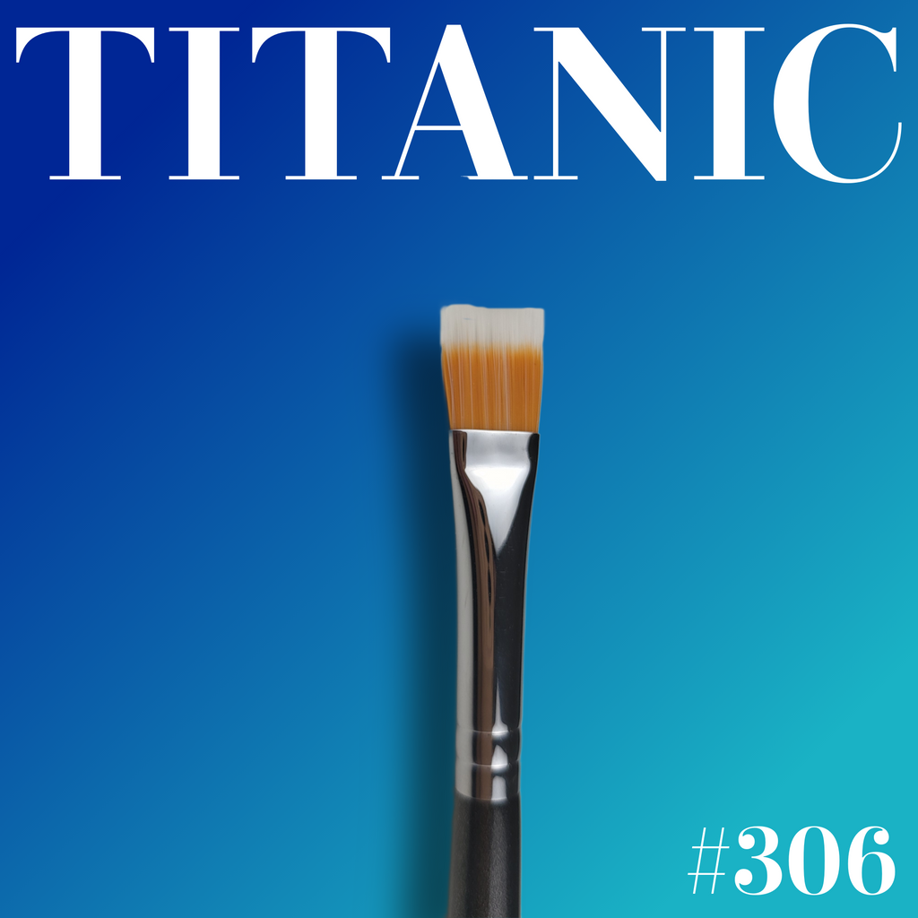 Titanic Brush - 3 Series - 1/2" Flat Duo-Fibre Stipple Brush - #306