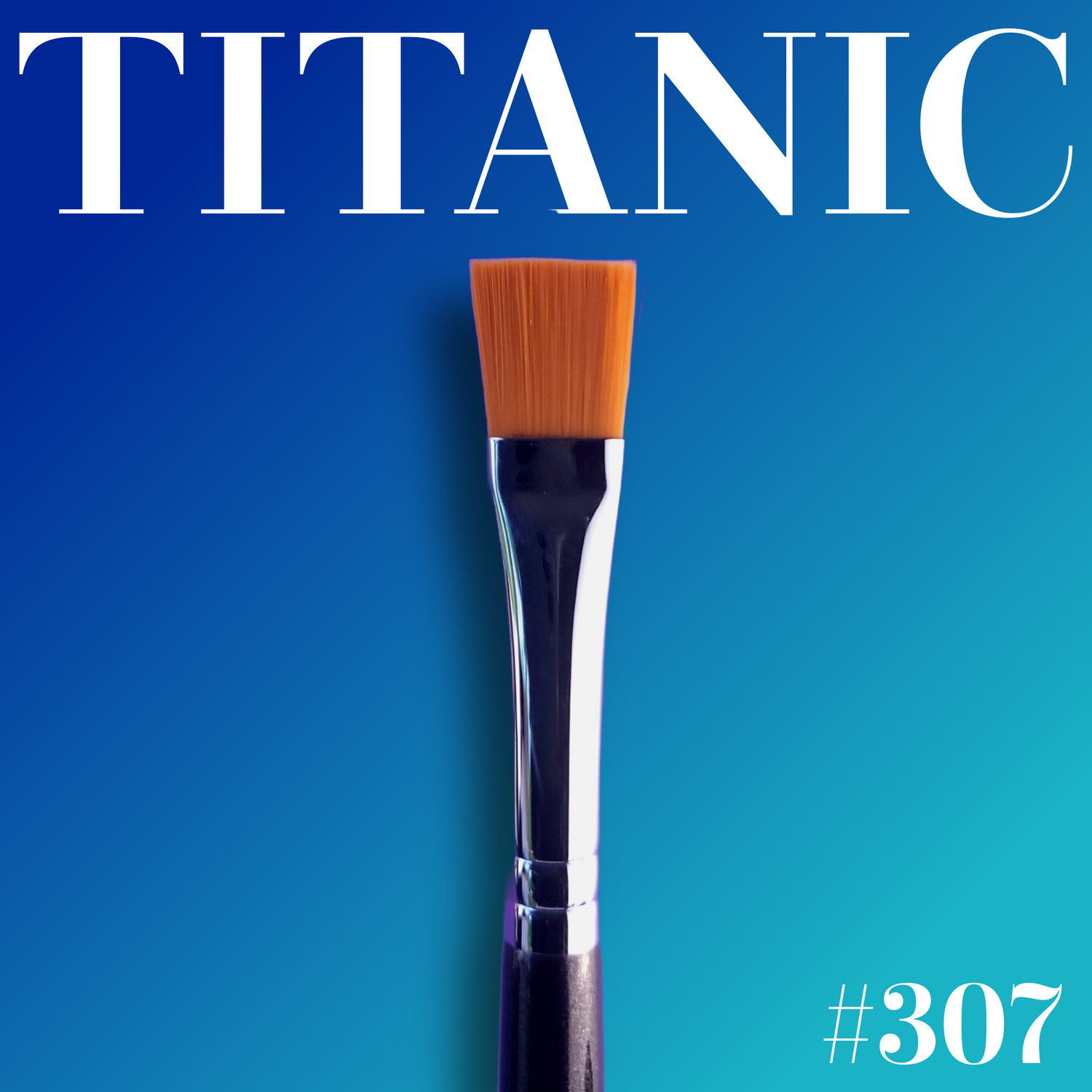 Titanic Brush - 3 Series Collection - 1/2" Flat Brush - #307