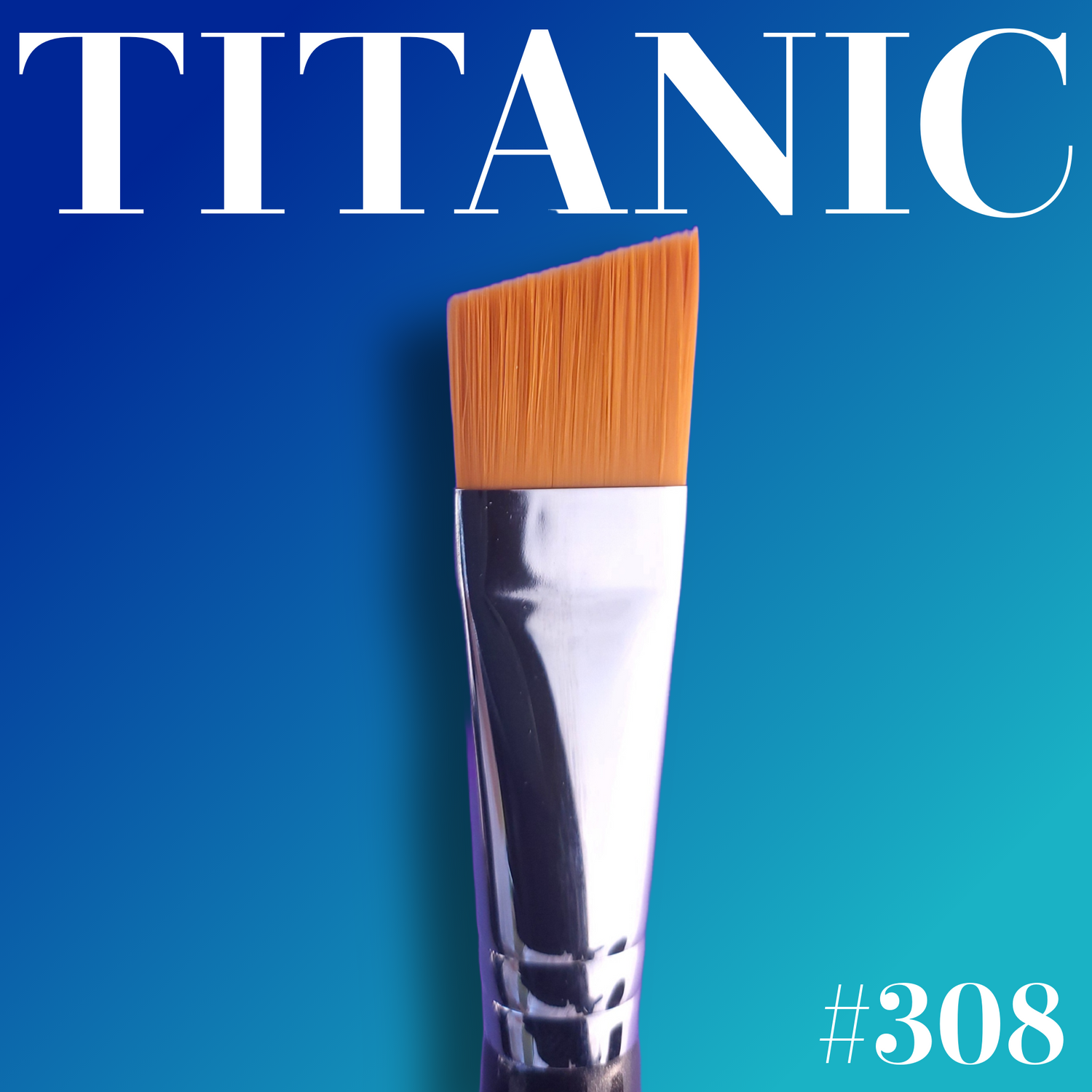 Titanic Brush - 3 Series Collection - 1" Flat Angle Brush - #308