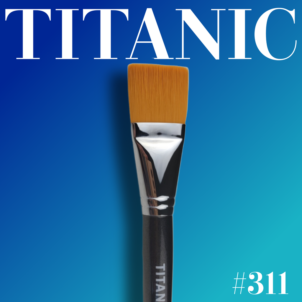 Titanic Brush - 3 Series Collection  - 1½" Square Flat Brush - #311