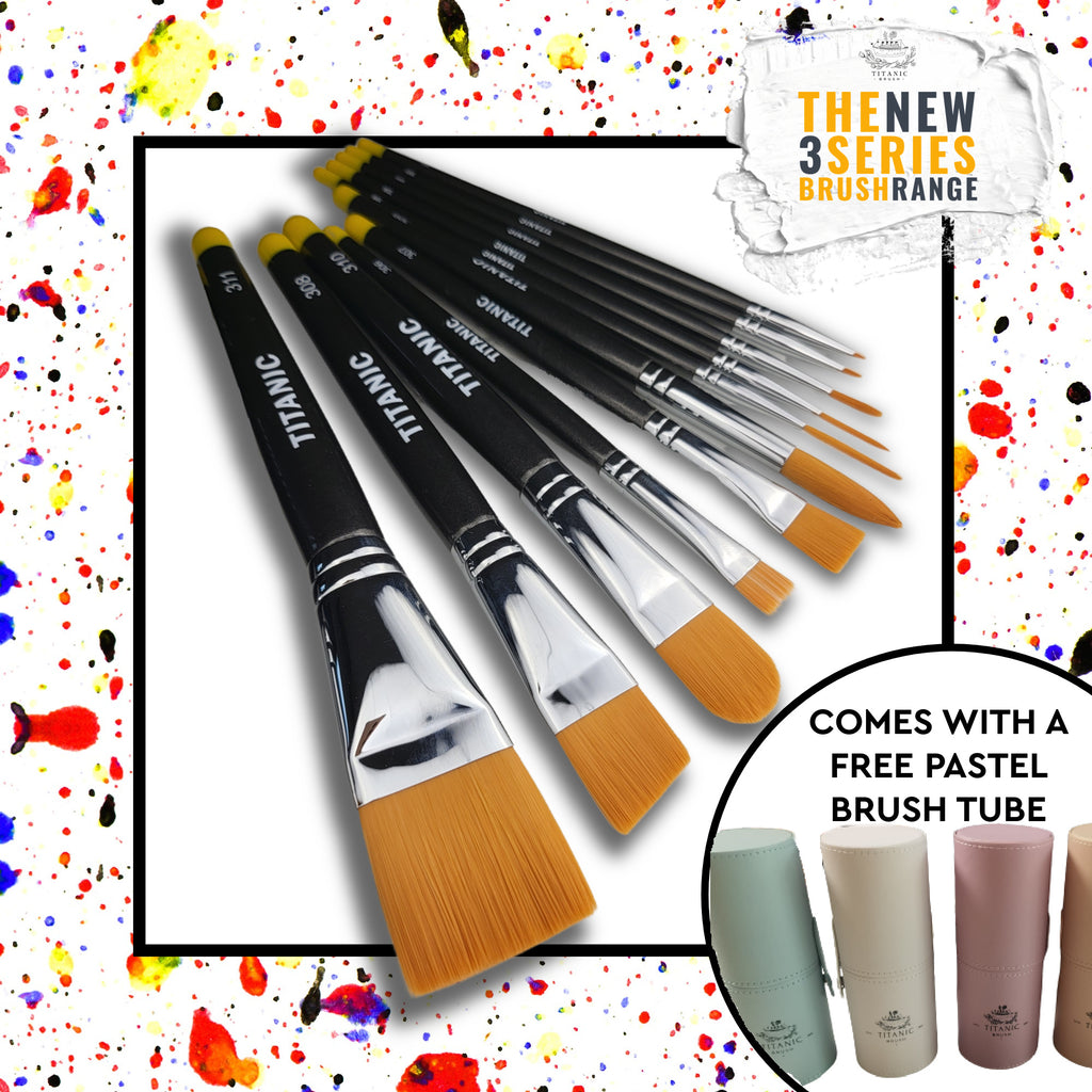 NEW 3-Series - Entire 11 Piece Brush Set (#301-#311) +free Brush Tube!
