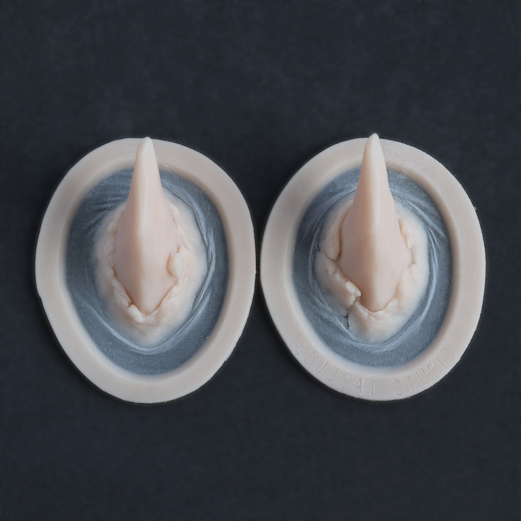 Meduusat Studio | Torn Horns Silicone Prosthetics – Pair