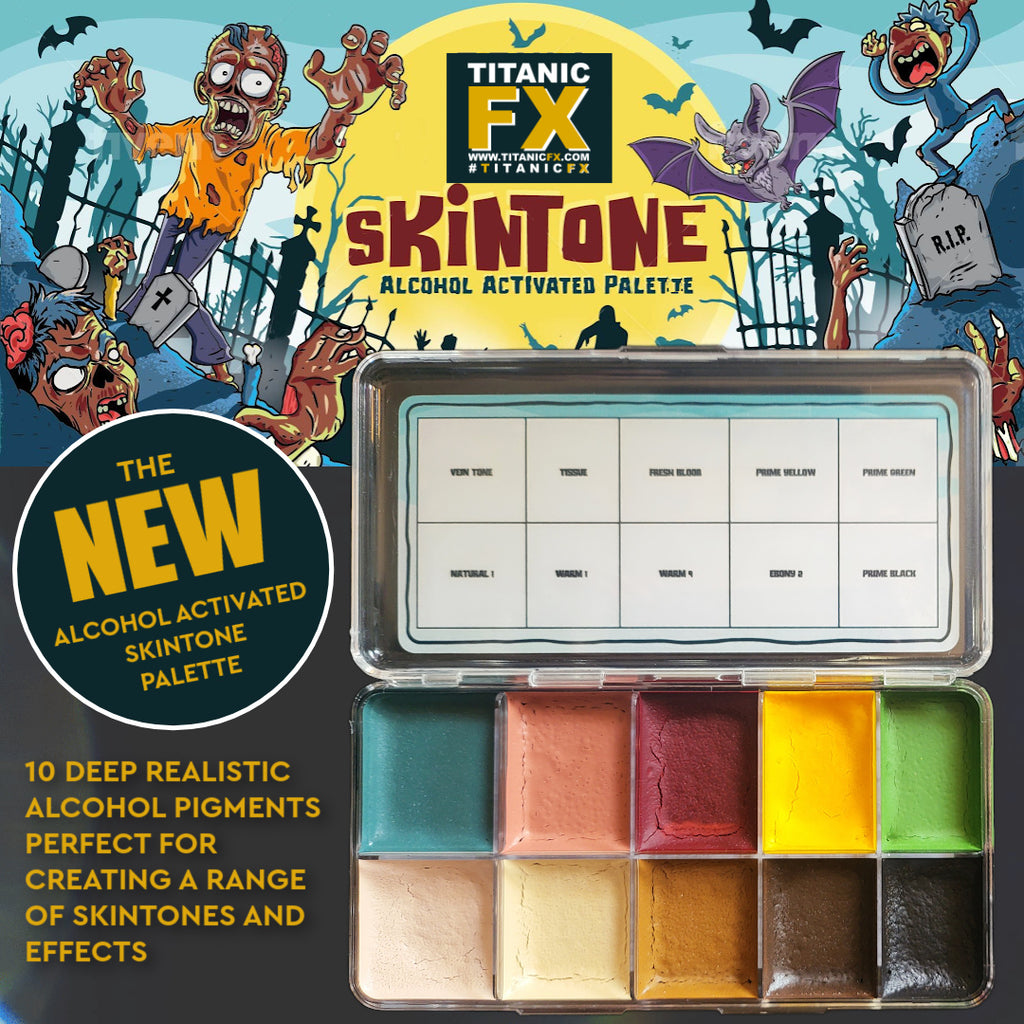 NEW - The Titanic FX 'Skintone' Alcohol Activated Palette