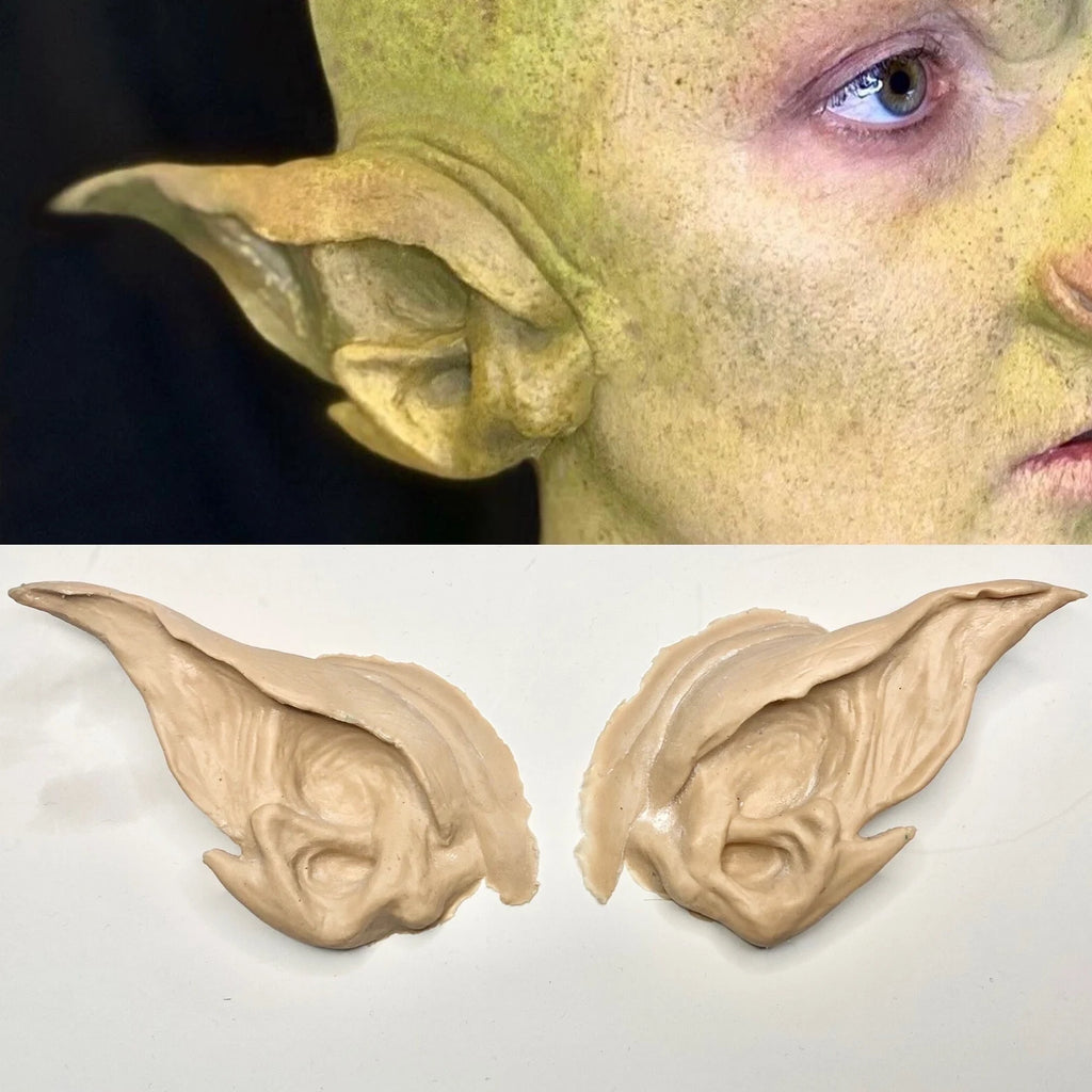 Obsidian FX - Elf / Orc Ear Flat-piece Silicone Prosthetics