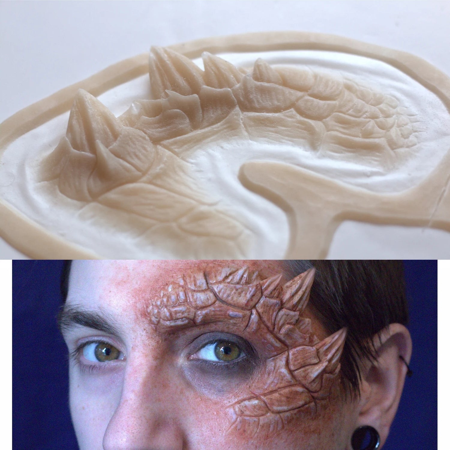 Obsidian FX - Half Dragon Silicone Prosthetic