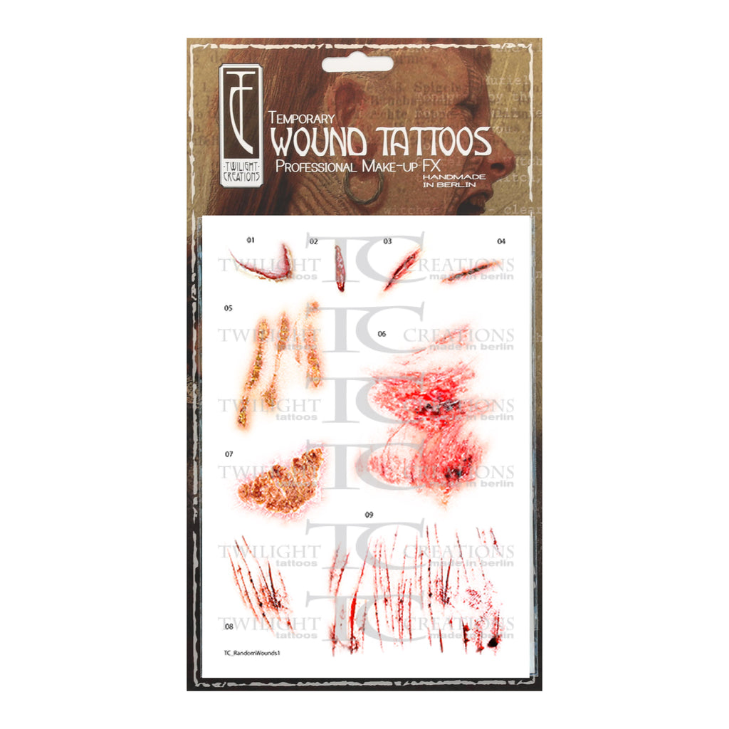 Twilight Creations | Random Wounds Trauma Tattoos