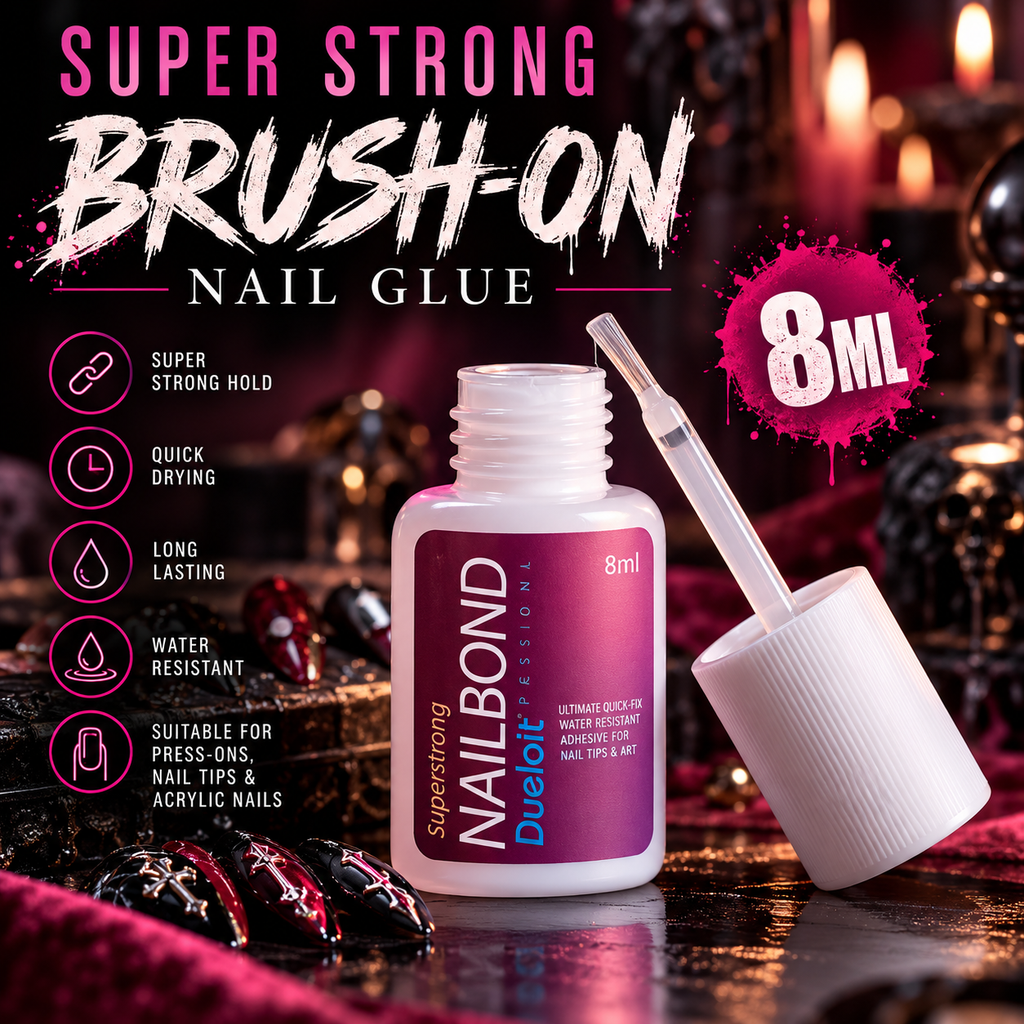 Nailbond Super Strong Brush-On Nail Glue – 8ml