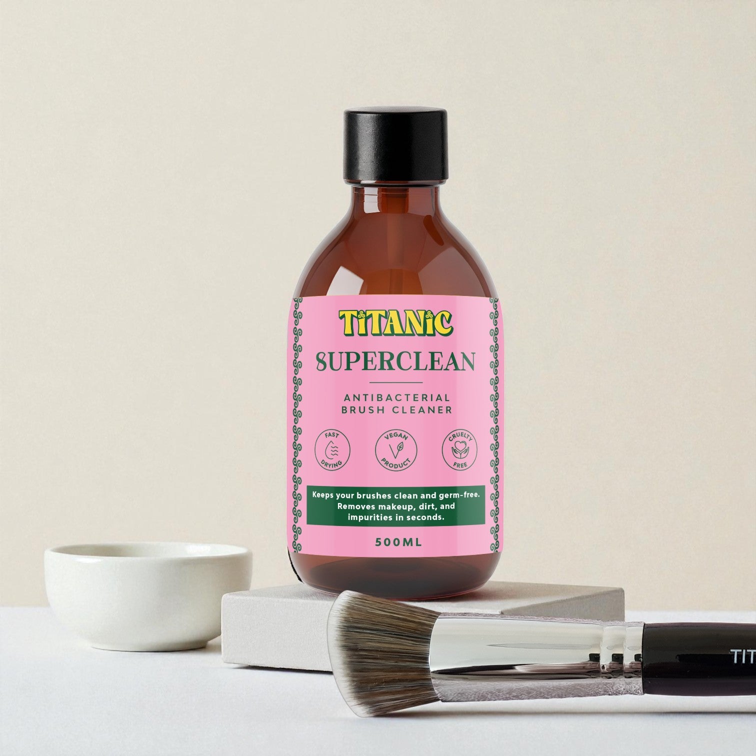 Titanic Brush Co. | SUPER CLEAN | Antibacterial Brush Cleaner