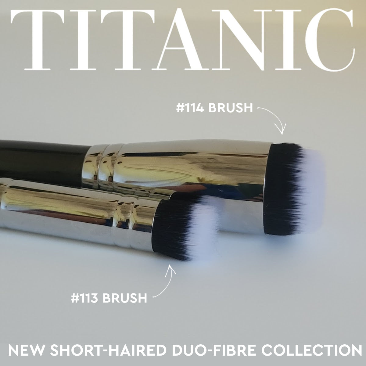 BUNDLE // Titanic Brush Short-Hair Duo-Fibre Collection (2 Piece / #113 & #114)