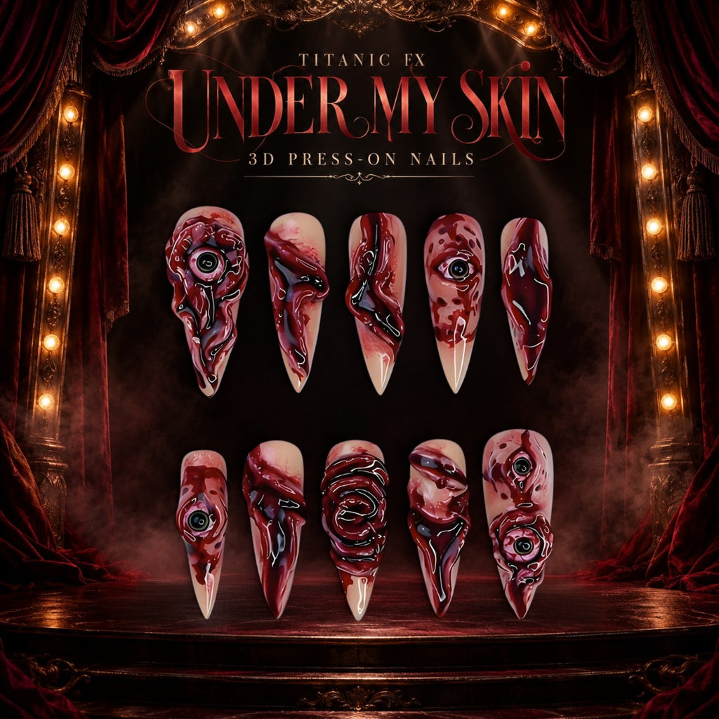 Under My Skin 3D Horror Press-On Nails