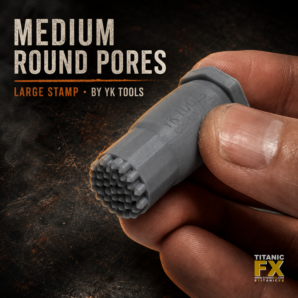 YK Tools - Medium Round Pore Texture Stamp (Large)