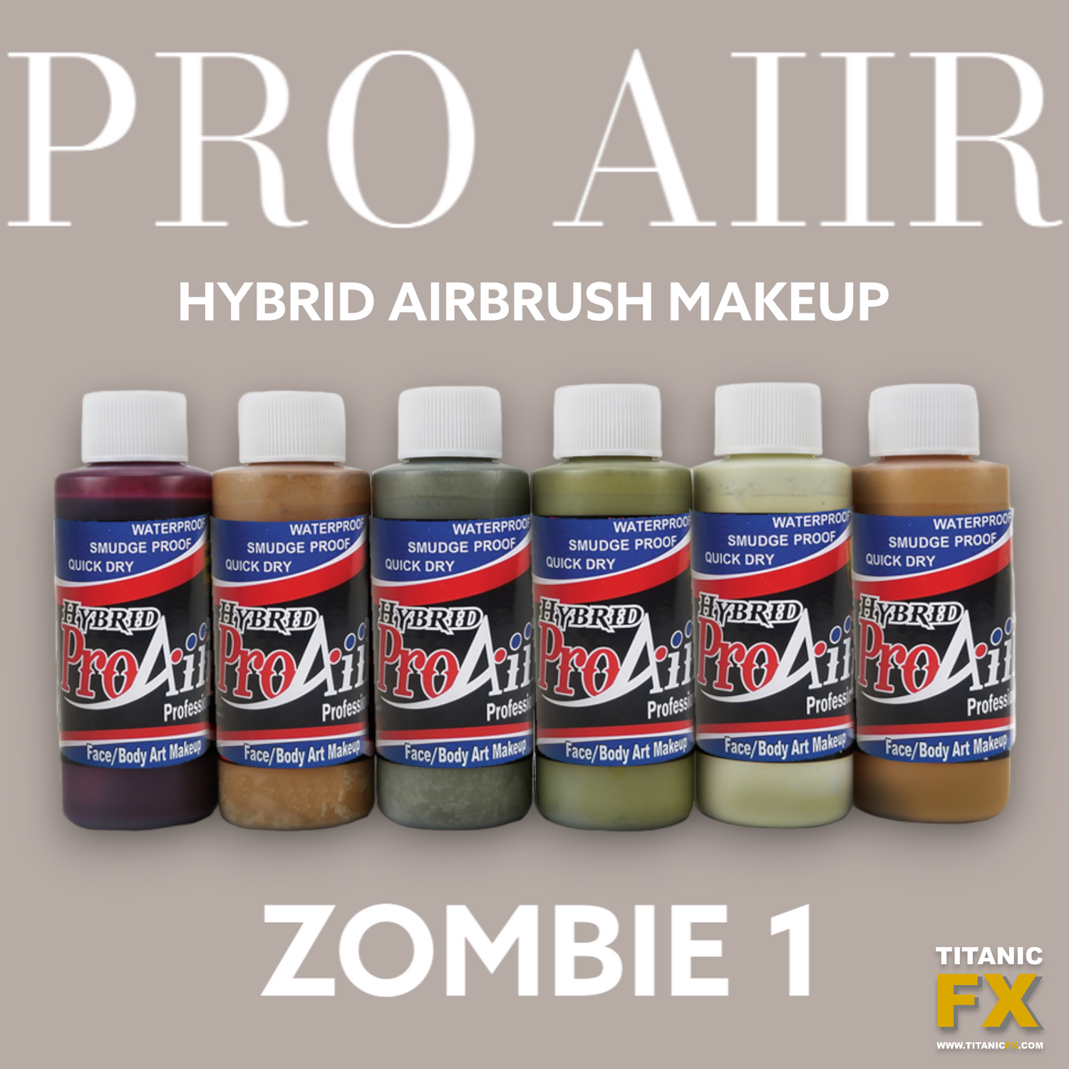 Pro Aiir Hybrid Airbrush Makeup Kit - 'Zombie 1'