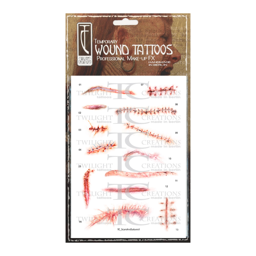 Twilight Creations | 'Scars and Sutures A' Trauma Tattoos