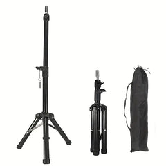 Heavy Duty Wig Stand Tripod - 120cm - Fully Adjustable - Black