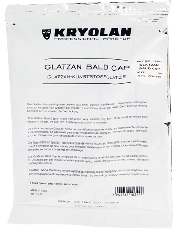 Kryolan - Glatzan Bald Cap (un-coloured) (Small & Large), Bald Caps, Kryolan, Titanic FX, Titanic FX Store, Prosthetic, Makeup, MUA, SFX, FX Makeup, Belfast, UK, Europe, Northern Ireland, NI