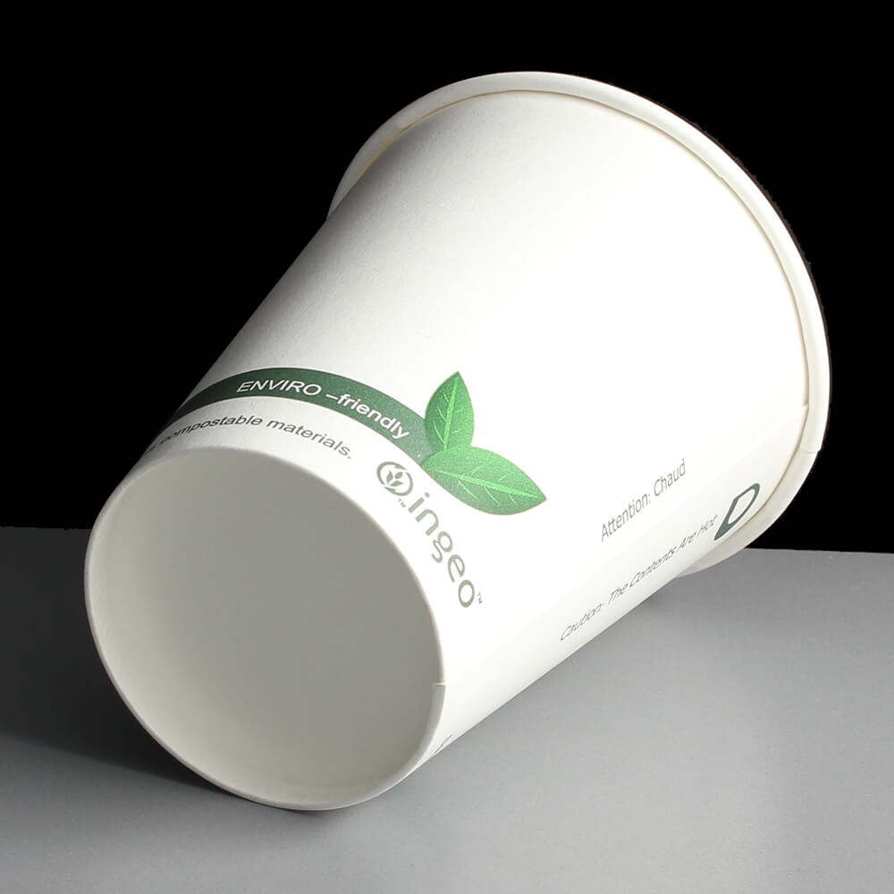 12oz INGEO Biodegradable Paper Coffee Cups (Pack of 50)