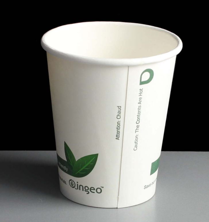 8oz INGEO Biodegradable Paper Coffee Cups (Pack of 50) | Free P&P ...