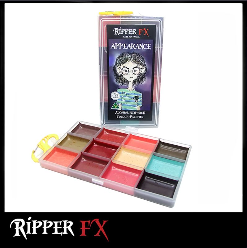 Ripper FX - Large Appearance Alcohol Paint Palette, Paints, European Body Art, Titanic FX, Titanic FX Store, Prosthetic, Makeup, MUA, SFX, FX Makeup, Belfast, UK, Europe, Northern Ireland, NI