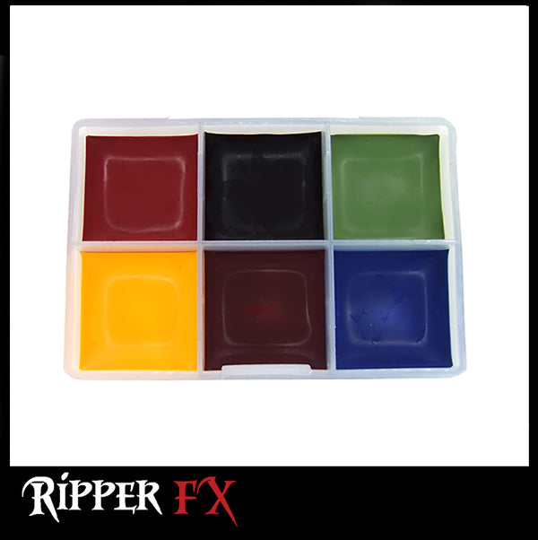 Ripper FX - 'Bruise' Mini Pocket Alcohol Palette, Paints, Ripper FX, Titanic FX, Titanic FX Store, Prosthetic, Makeup, MUA, SFX, FX Makeup, Belfast, UK, Europe, Northern Ireland, NI