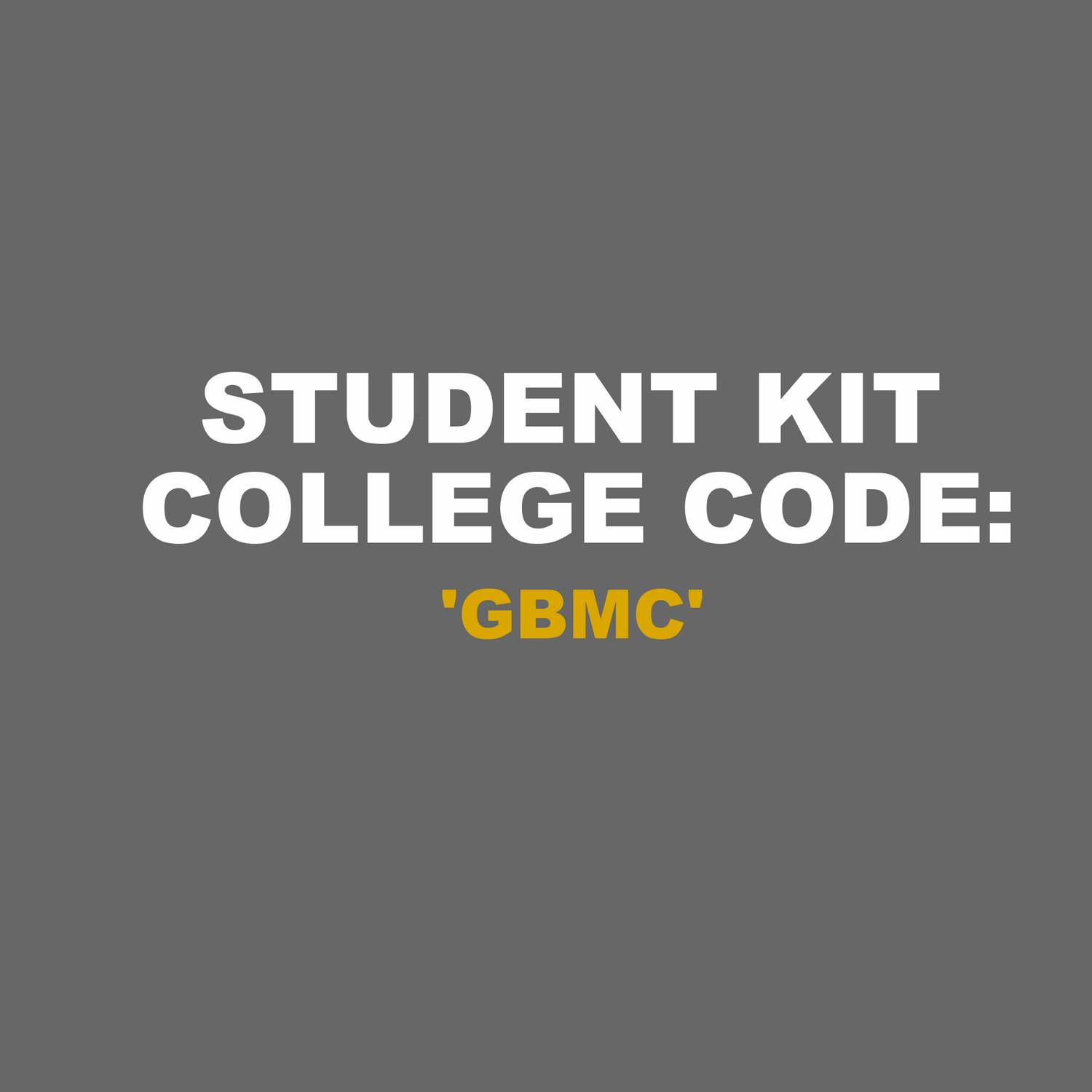 College Code 'GBMC', College Kit, Titanic FX College Kits, Titanic FX, Titanic FX Store, Prosthetic, Makeup, MUA, SFX, FX Makeup, Belfast, UK, Europe, Northern Ireland, NI