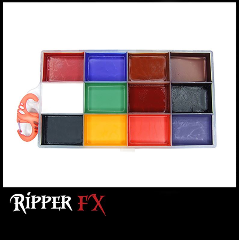 Ripper FX - 'FX' Large Alcohol Palette, Paints, European Body Art, Titanic FX, Titanic FX Store, Prosthetic, Makeup, MUA, SFX, FX Makeup, Belfast, UK, Europe, Northern Ireland, NI