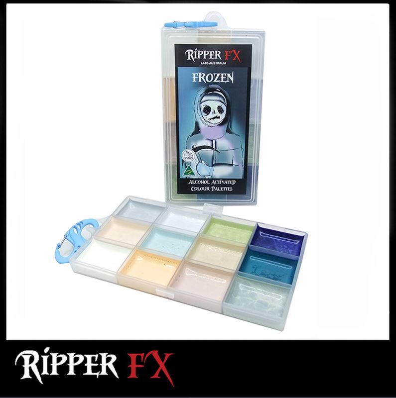 Ripper FX - 'Frozen' Large Alcohol Palette, Paints, European Body Art, Titanic FX, Titanic FX Store, Prosthetic, Makeup, MUA, SFX, FX Makeup, Belfast, UK, Europe, Northern Ireland, NI