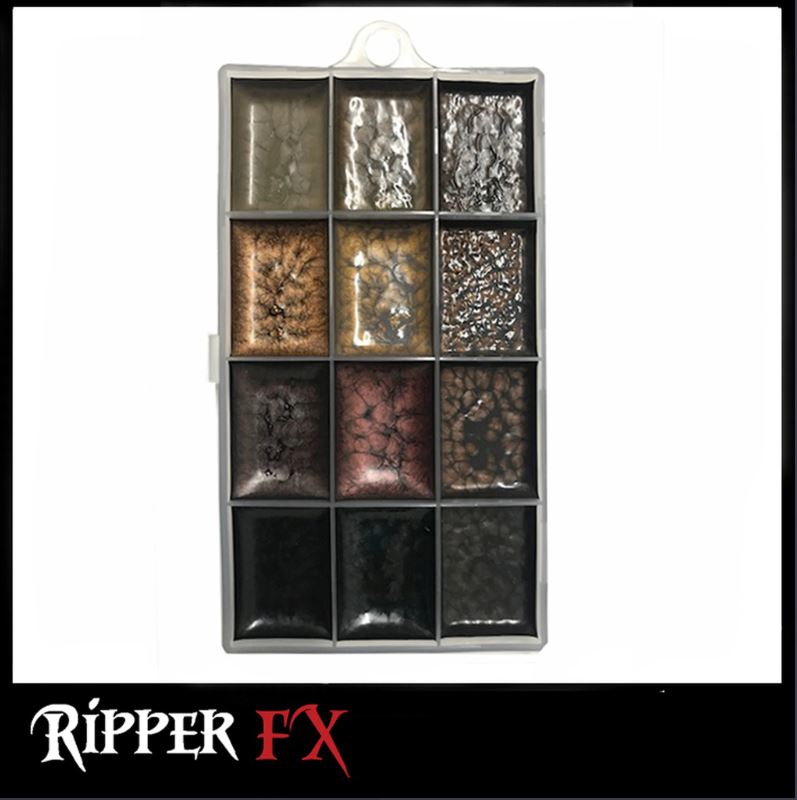 Ripper FX - 'Hair 2 (Dark)' Large Alcohol Palette, Paints, European Body Art, Titanic FX, Titanic FX Store, Prosthetic, Makeup, MUA, SFX, FX Makeup, Belfast, UK, Europe, Northern Ireland, NI