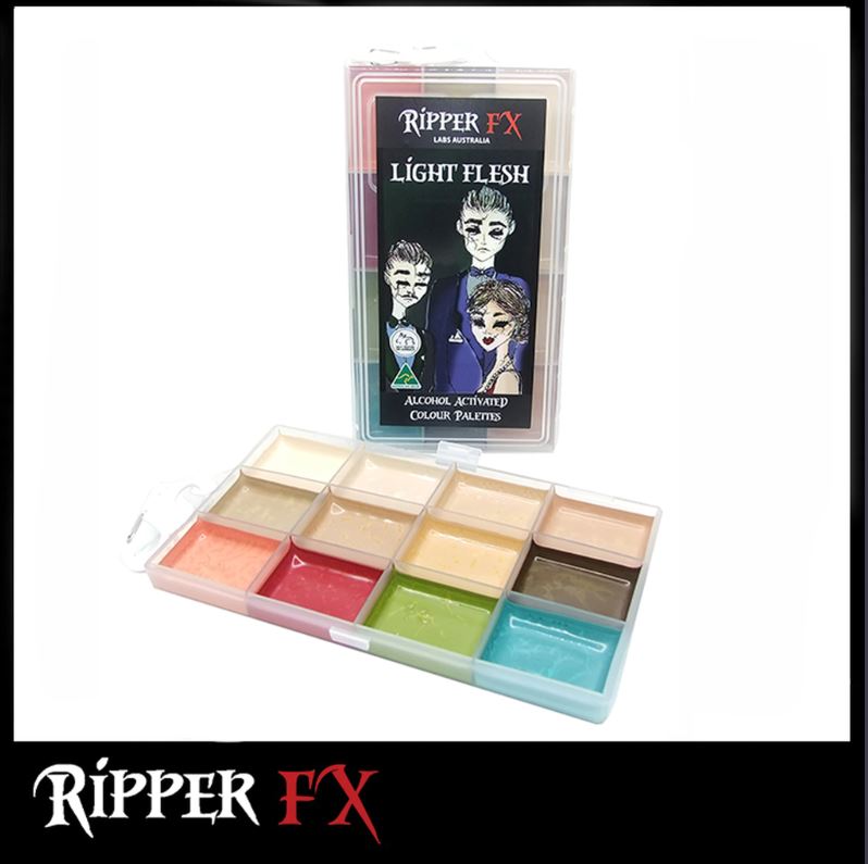 Ripper FX - 'Light Flesh' Large Alcohol Palette, Paints, European Body Art, Titanic FX, Titanic FX Store, Prosthetic, Makeup, MUA, SFX, FX Makeup, Belfast, UK, Europe, Northern Ireland, NI