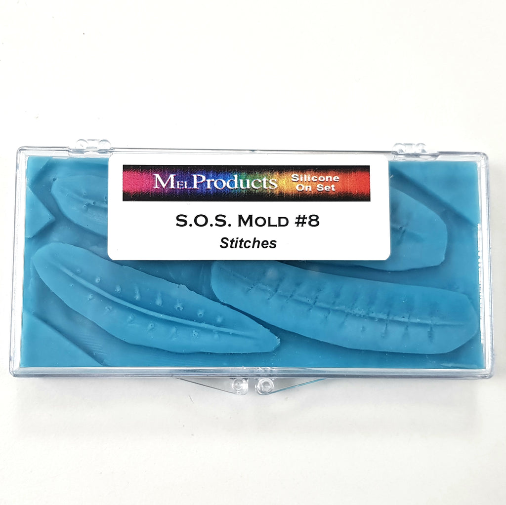 MEL Products - Stitches Scar - Prosthetic SOS Mould, Prosthetic Moulds, Mel Products, Titanic FX, Titanic FX Store, Prosthetic, Makeup, MUA, SFX, FX Makeup, Belfast, UK, Europe, Northern Ireland, NI