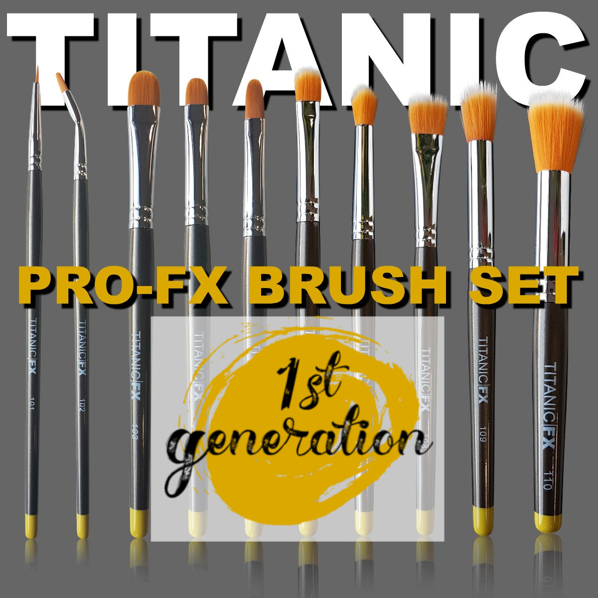 No. 112 - 1 Square Flat Brush  Titanic Brushes – Titanic Brush Co.
