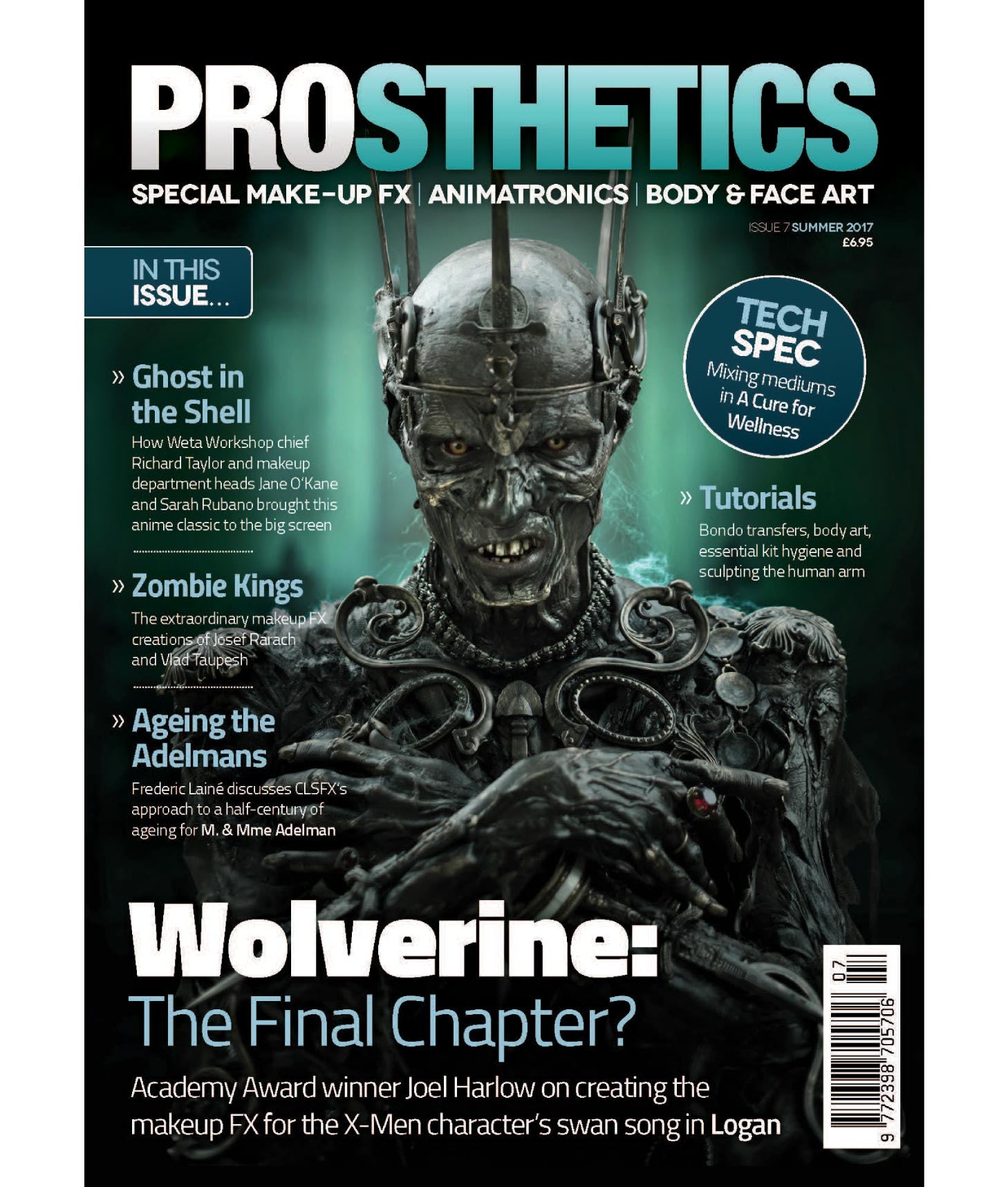 Prosthetics Magazine (Issue 7 Summer 2017), Magazine, Prosthetics Magazine, Titanic FX, Titanic FX Store, Prosthetic, Makeup, MUA, SFX, FX Makeup, Belfast, UK, Europe, Northern Ireland, NI