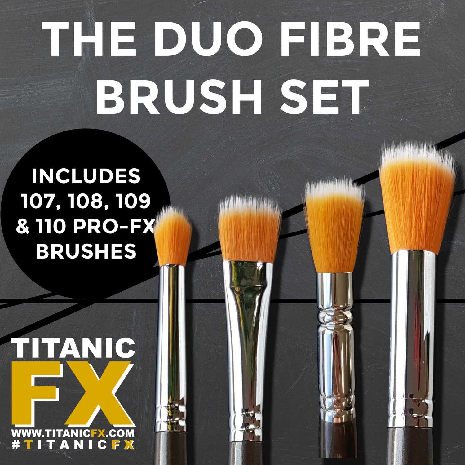Titanic FX | The Duo-Fibre Pro-FX Brush Set