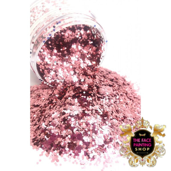 'Baby Pink' Chunky Glitter - The Facepainting Shop, Glitter, The Facepainting Shop, Titanic FX, Titanic FX Store, Prosthetic, Makeup, MUA, SFX, FX Makeup, Belfast, UK, Europe, Northern Ireland, NI